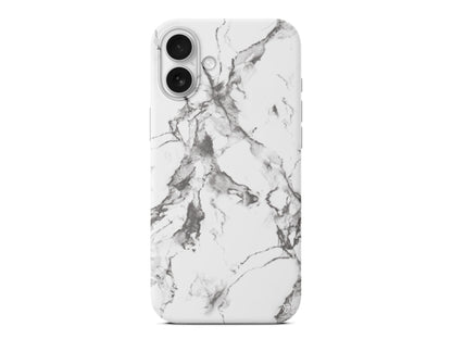 Beyaz Mermer 4 Lansman Model İçi Kadife Silikon Telefon Kılıfı