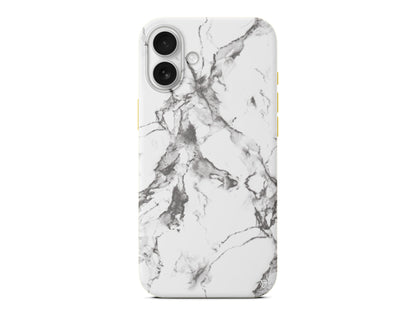 Beyaz Mermer 4 Lansman Model İçi Kadife Silikon Telefon Kılıfı