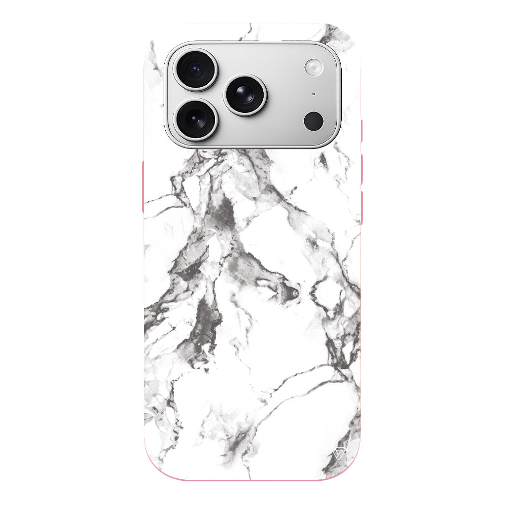 Beyaz Mermer 4 Lansman Model İçi Kadife Silikon Telefon Kılıfı