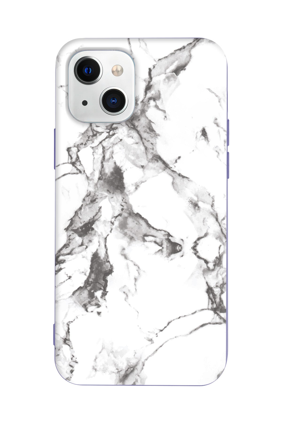 Beyaz Mermer 4 Lansman Model İçi Kadife Silikon Telefon Kılıfı – Plus Serisine Özel