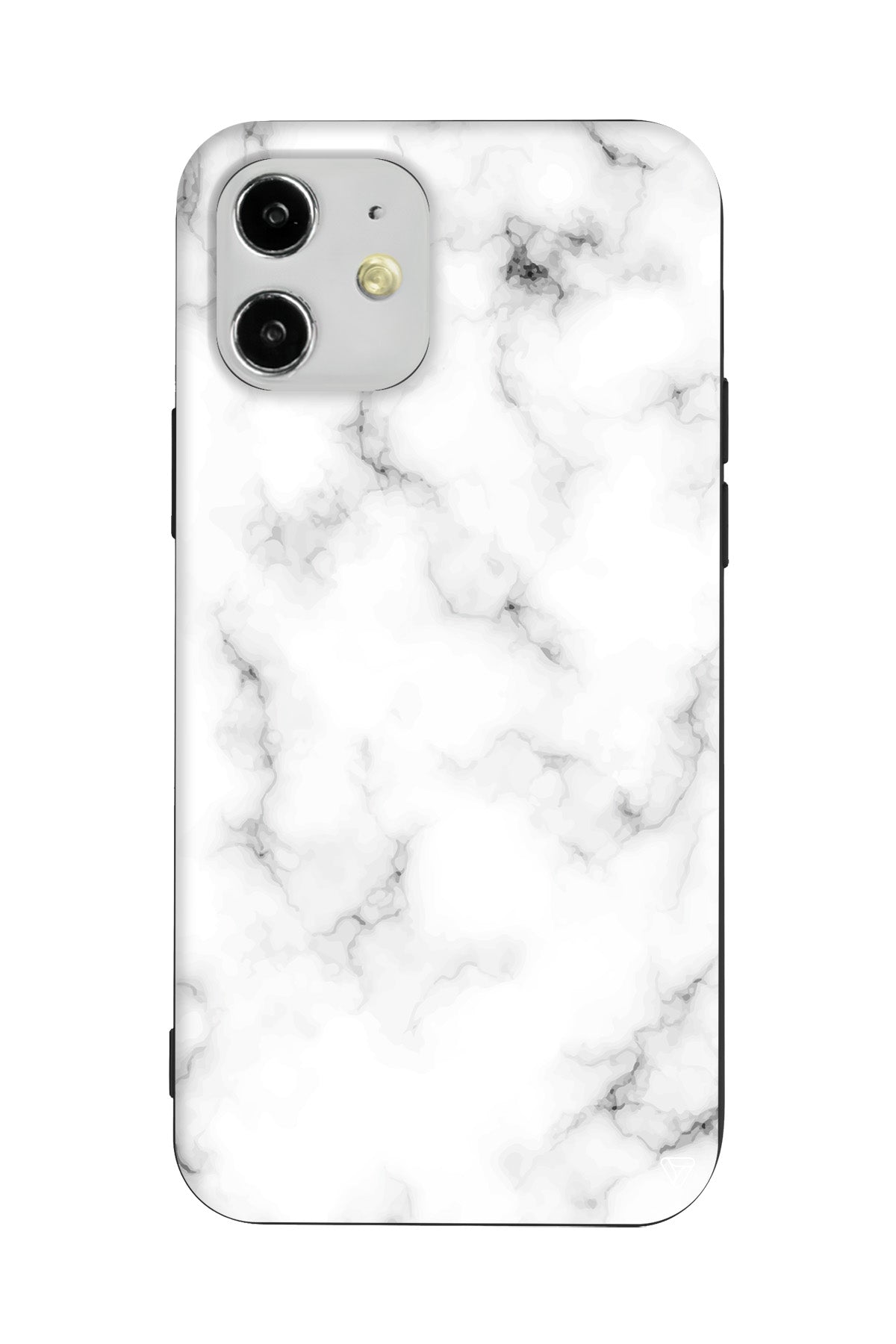 Beyaz Mermer 5 Lansman Model İçi Kadife Silikon Telefon Kılıfı