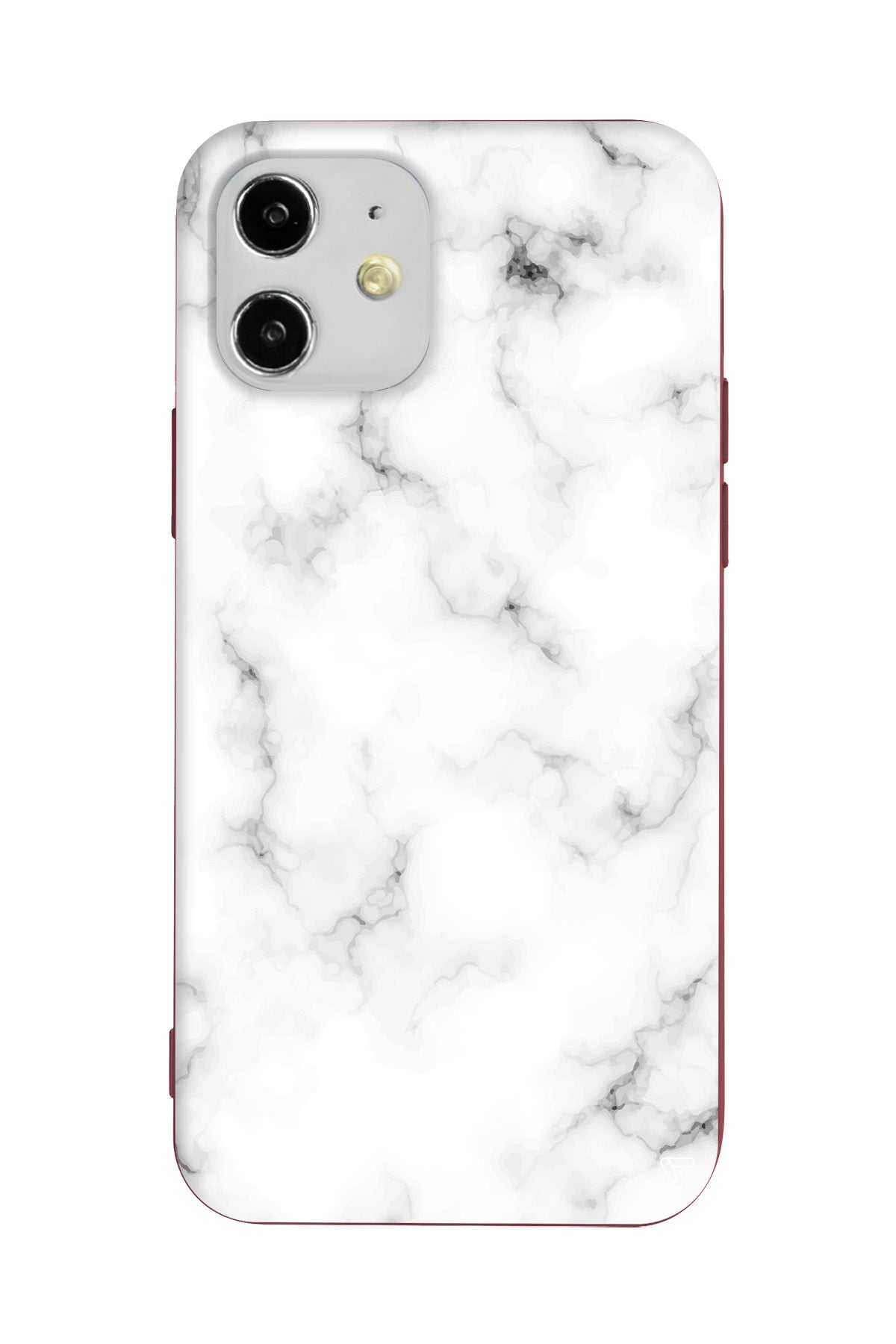 Beyaz Mermer 5 Lansman Model İçi Kadife Silikon Telefon Kılıfı