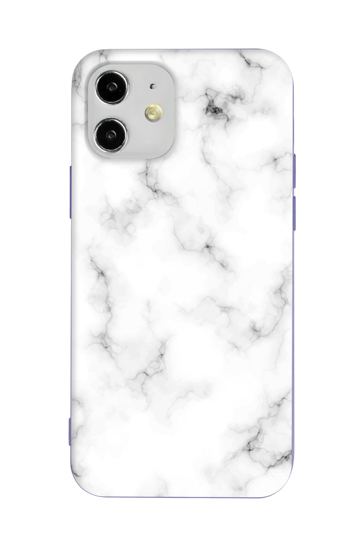 Beyaz Mermer 5 Lansman Model İçi Kadife Silikon Telefon Kılıfı