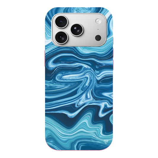 Mavi Akis Lansman Model İçi Kadife Silikon Telefon Kılıfı