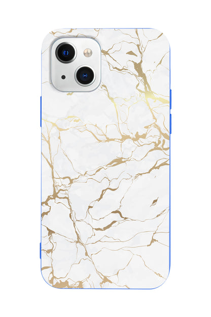 Gold Mermer Lansman Model İçi Kadife Silikon Telefon Kılıfı – Plus Serisine Özel