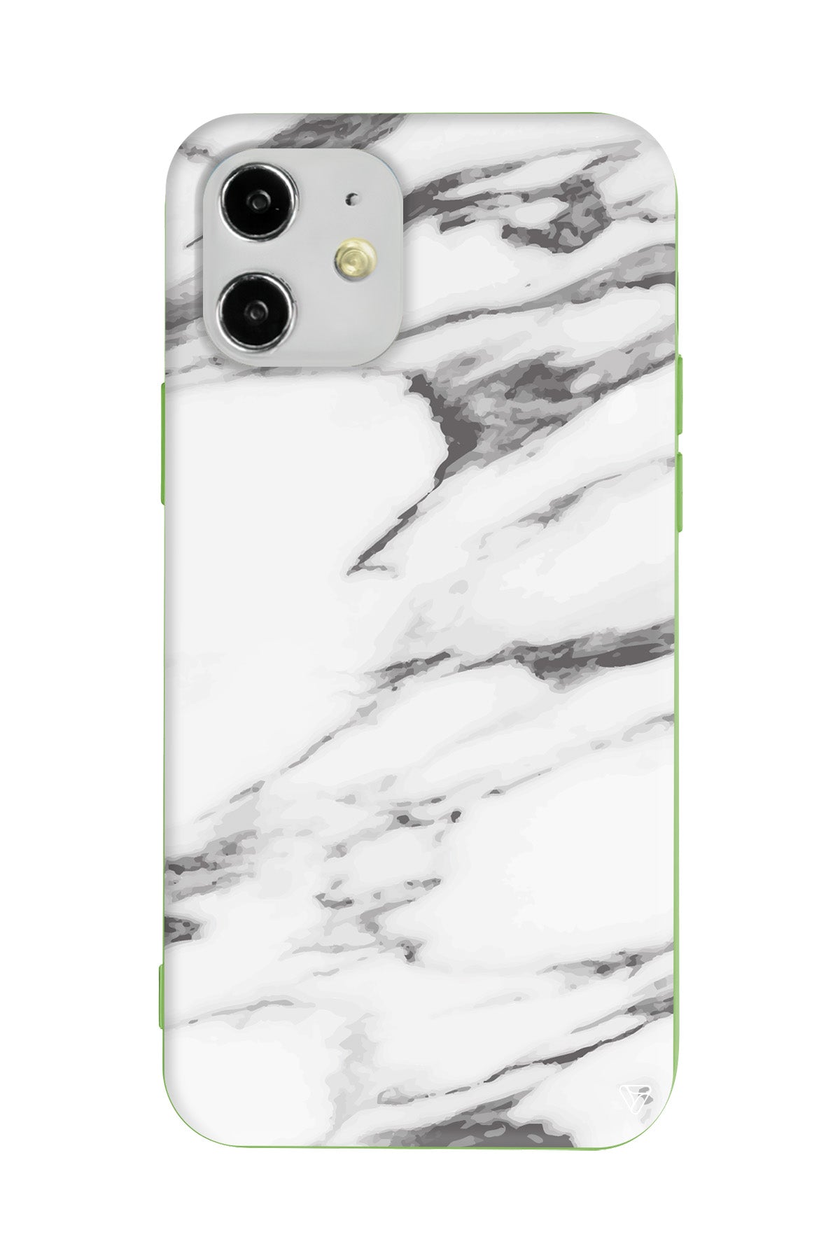 Beyaz Mermer 6 Lansman Model İçi Kadife Silikon Telefon Kılıfı