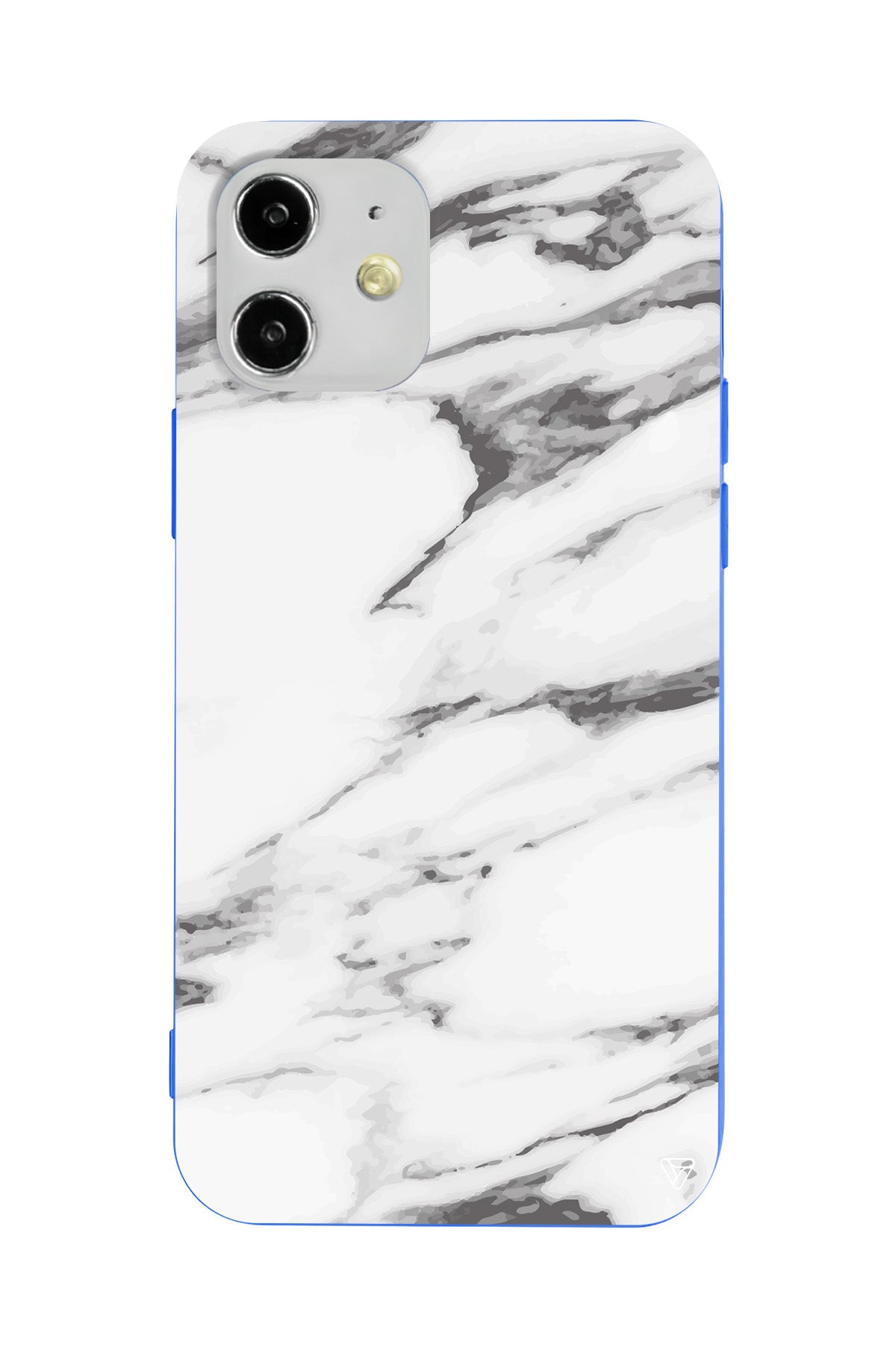 Beyaz Mermer 6 Lansman Model İçi Kadife Silikon Telefon Kılıfı