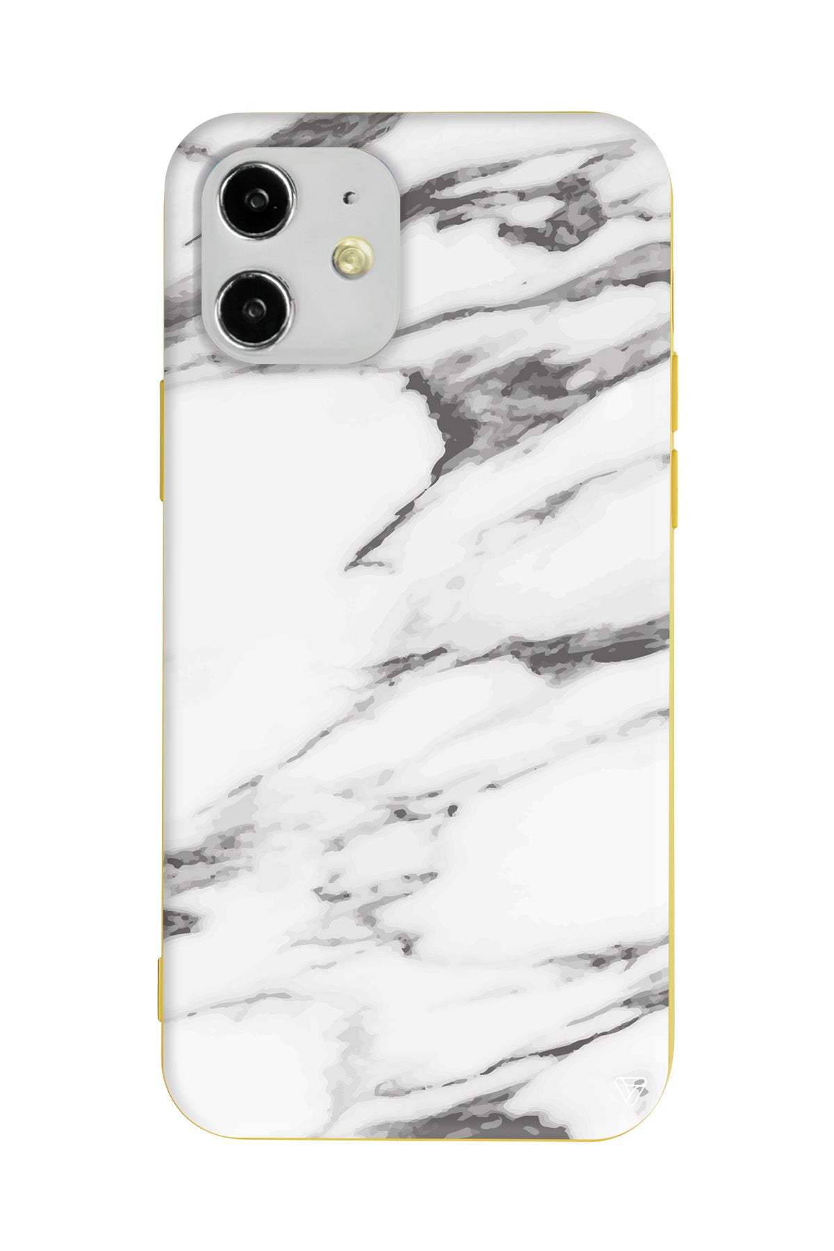 Beyaz Mermer 6 Lansman Model İçi Kadife Silikon Telefon Kılıfı