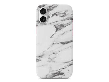 Beyaz Mermer 6 Lansman Model İçi Kadife Silikon Telefon Kılıfı