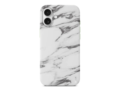 Beyaz Mermer 6 Lansman Model İçi Kadife Silikon Telefon Kılıfı – Plus Serisine Özel