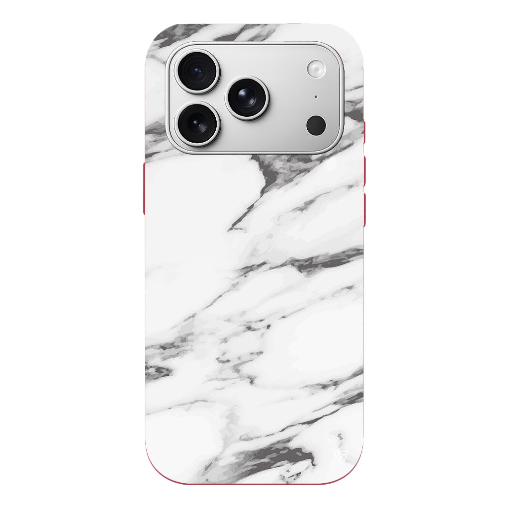 Beyaz Mermer 6 Lansman Model İçi Kadife Silikon Telefon Kılıfı