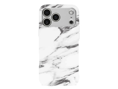 Beyaz Mermer 6 Lansman Model İçi Kadife Silikon Telefon Kılıfı