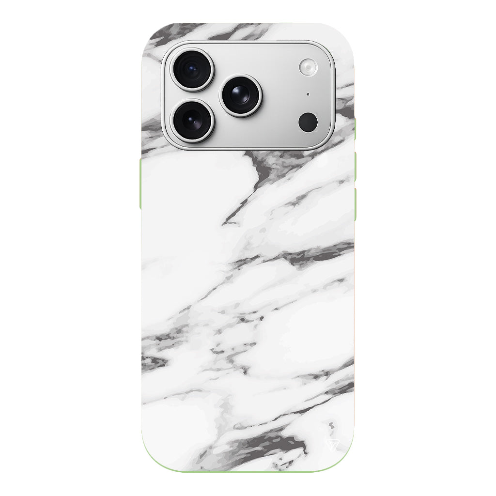 Beyaz Mermer 6 Lansman Model İçi Kadife Silikon Telefon Kılıfı
