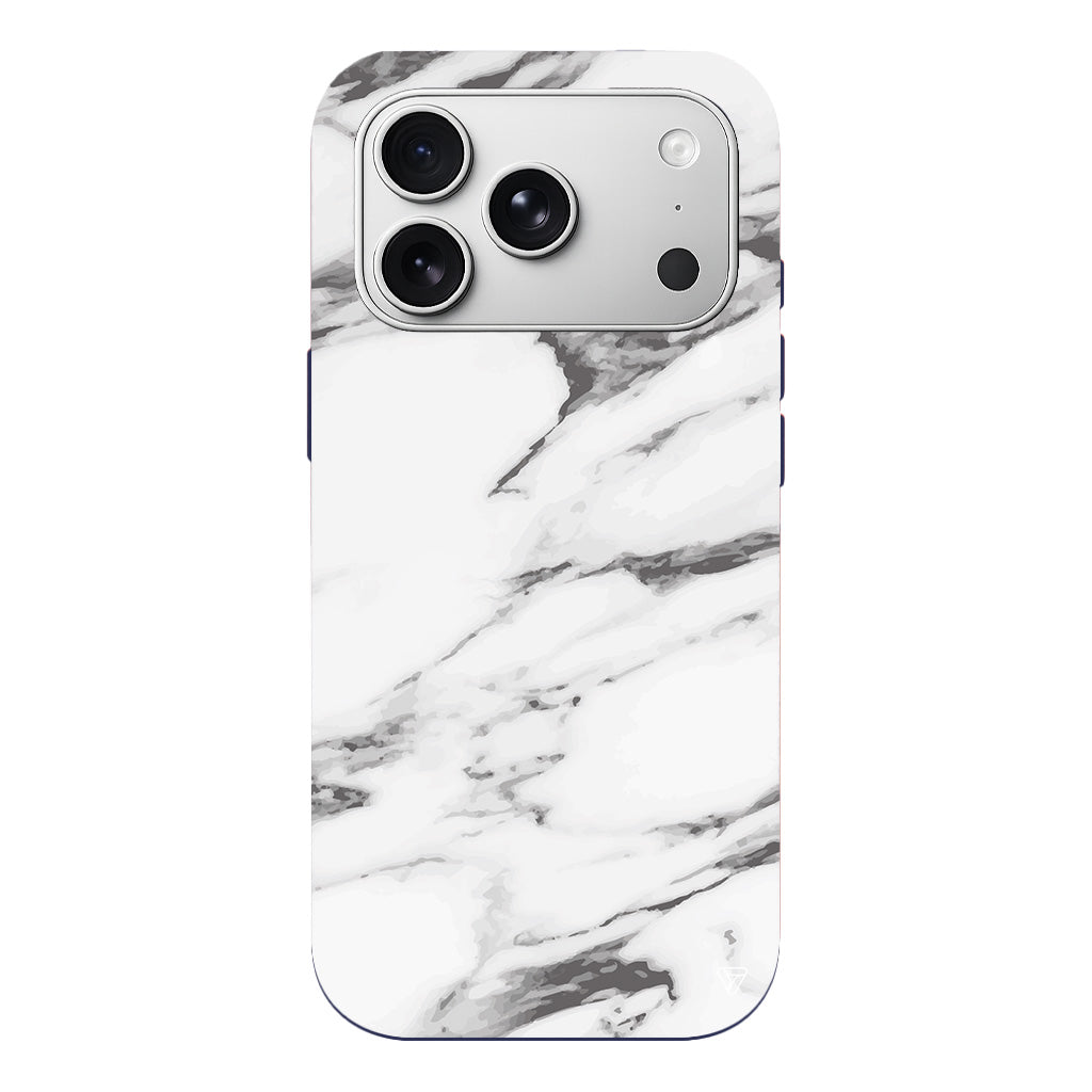 Beyaz Mermer 6 Lansman Model İçi Kadife Silikon Telefon Kılıfı