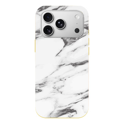 Beyaz Mermer 6 Lansman Model İçi Kadife Silikon Telefon Kılıfı