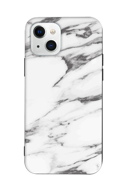 Beyaz Mermer 6 Lansman Model İçi Kadife Silikon Telefon Kılıfı – Plus Serisine Özel