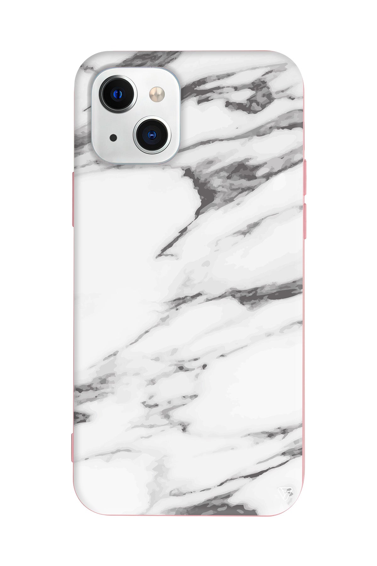 Beyaz Mermer 6 Lansman Model İçi Kadife Silikon Telefon Kılıfı