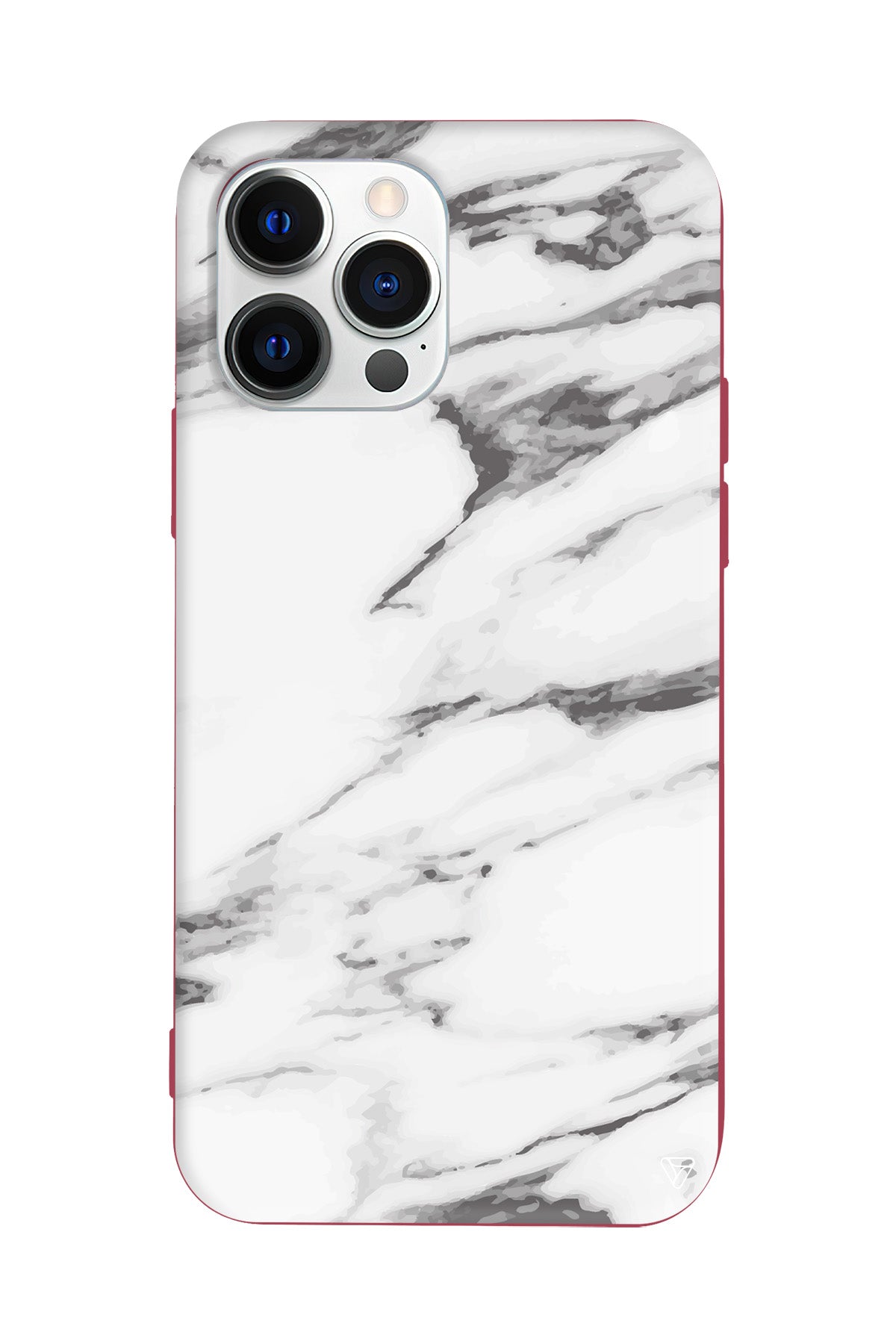 Beyaz Mermer 6 Lansman Model İçi Kadife Silikon Telefon Kılıfı