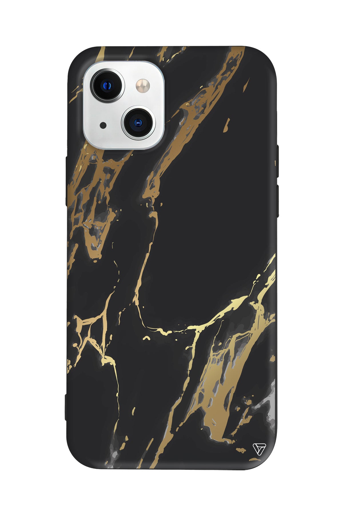 Siyah Mermer Lansman Model İçi Kadife Silikon Telefon Kılıfı – Plus Serisine Özel