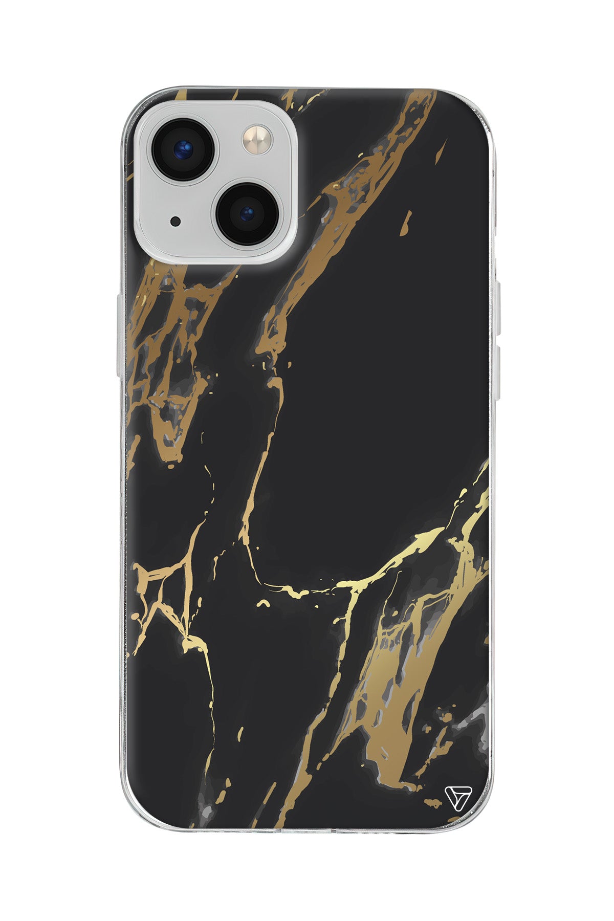 Siyah Mermer Lansman Model İçi Kadife Silikon Telefon Kılıfı – Plus Serisine Özel