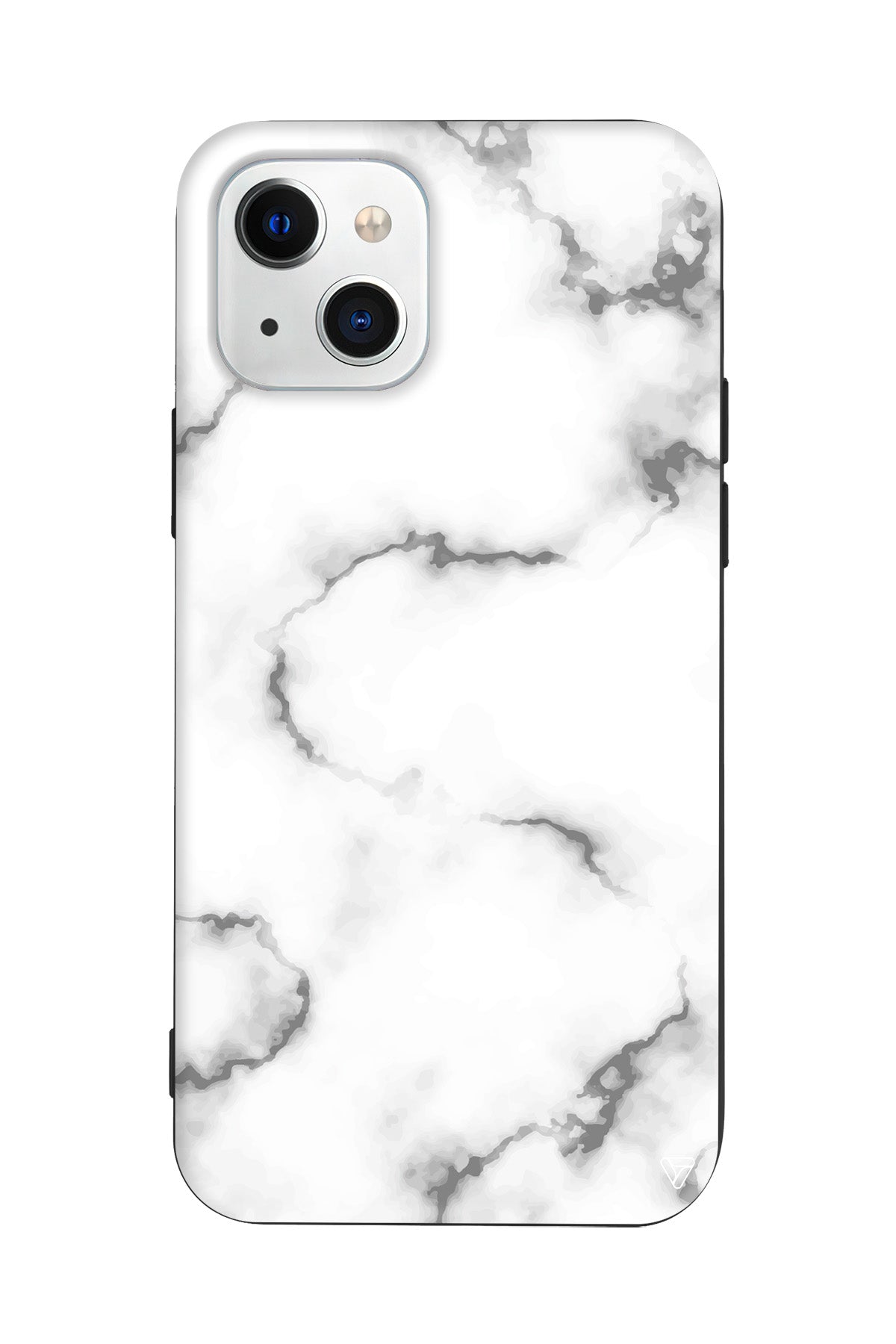 Catlak Beyaz Mermer Lansman Model İçi Kadife Silikon Telefon Kılıfı – Plus Serisine Özel