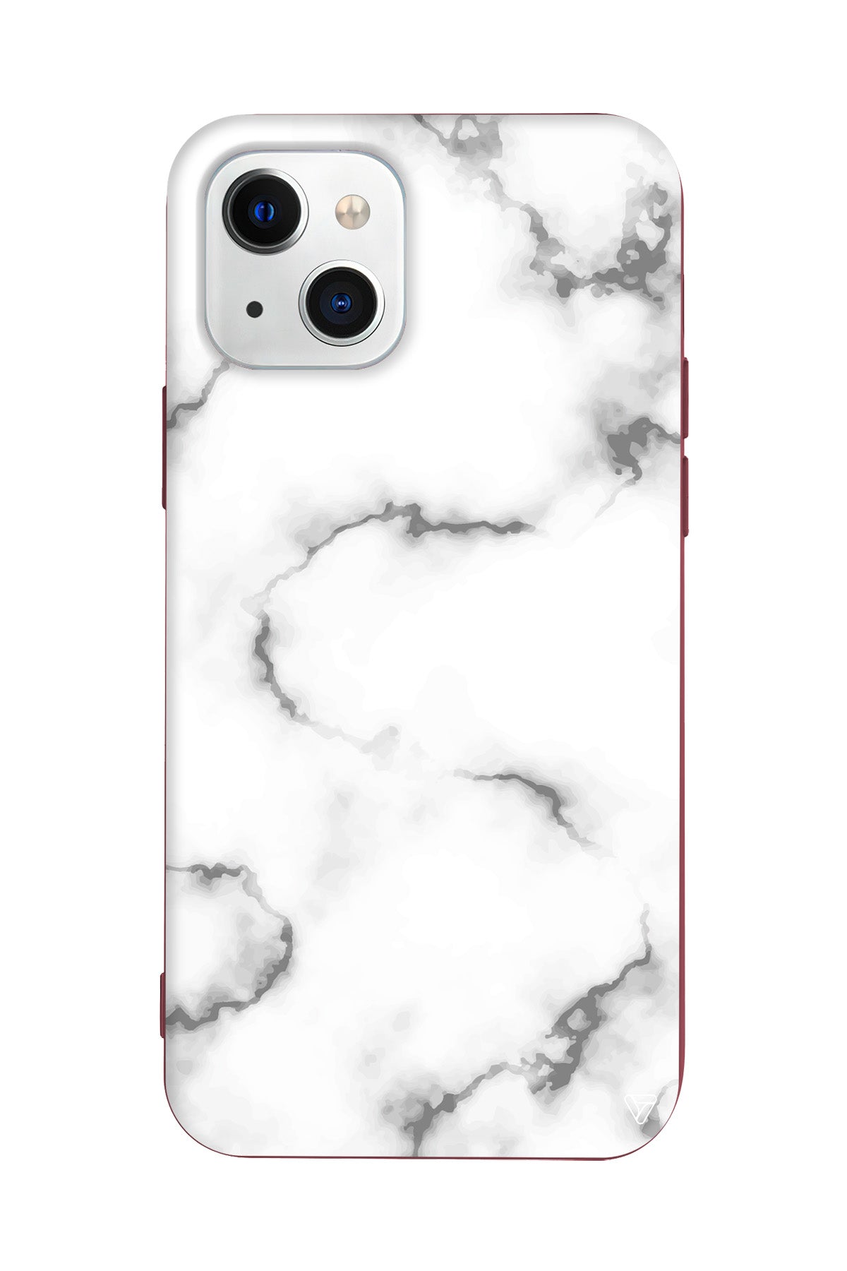 Catlak Beyaz Mermer Lansman Model İçi Kadife Silikon Telefon Kılıfı – Plus Serisine Özel