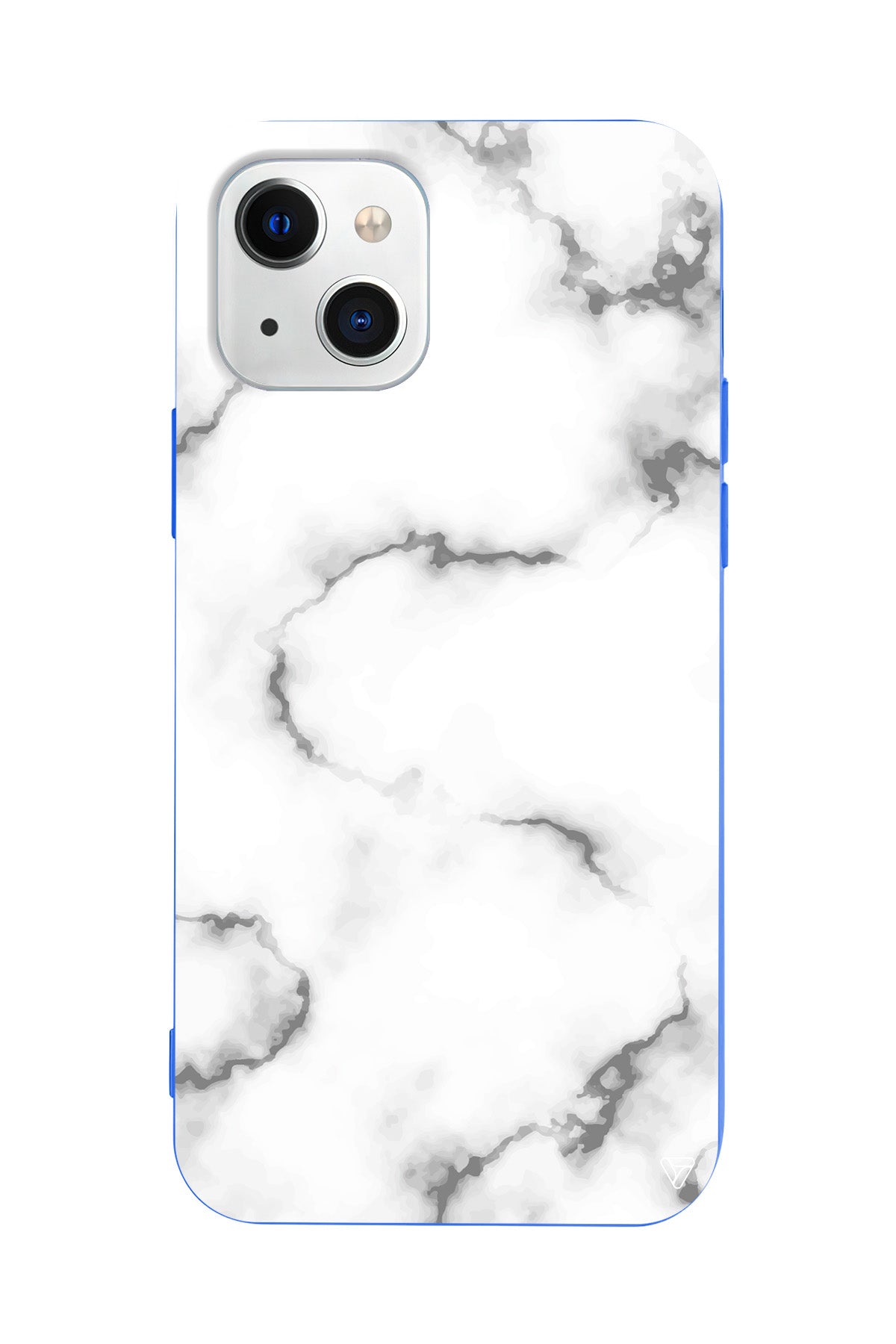 Catlak Beyaz Mermer Lansman Model İçi Kadife Silikon Telefon Kılıfı – Plus Serisine Özel