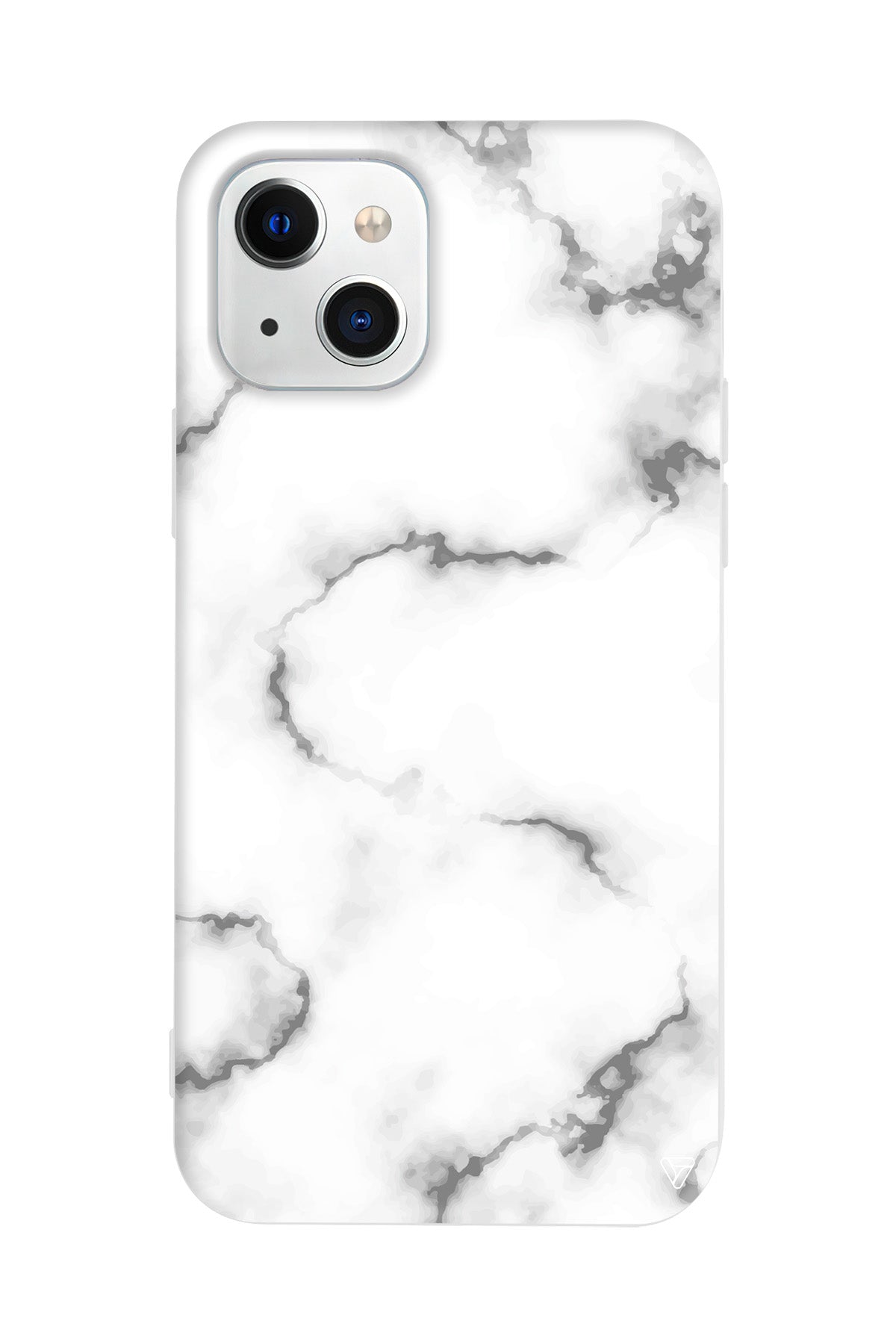 Catlak Beyaz Mermer Lansman Model İçi Kadife Silikon Telefon Kılıfı – Plus Serisine Özel