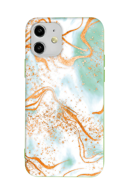 Turkuaz Lansman Model İçi Kadife Silikon Telefon Kılıfı