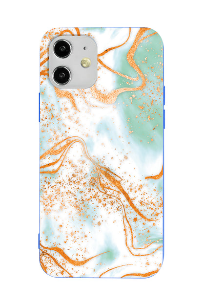 Turkuaz Lansman Model İçi Kadife Silikon Telefon Kılıfı