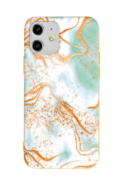 Turkuaz Lansman Model İçi Kadife Silikon Telefon Kılıfı