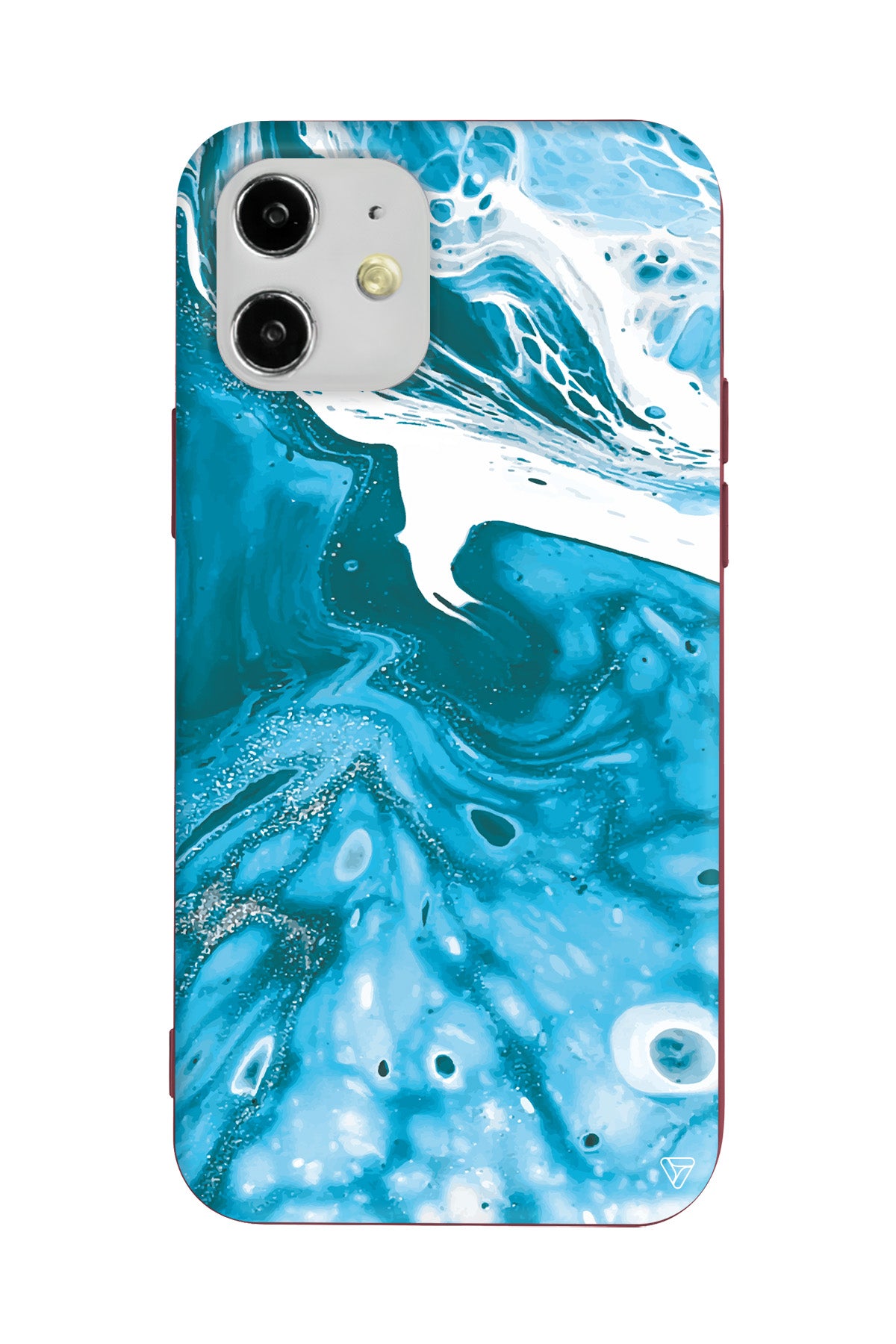 Mavi Kopuk 2 Lansman Model İçi Kadife Silikon Telefon Kılıfı