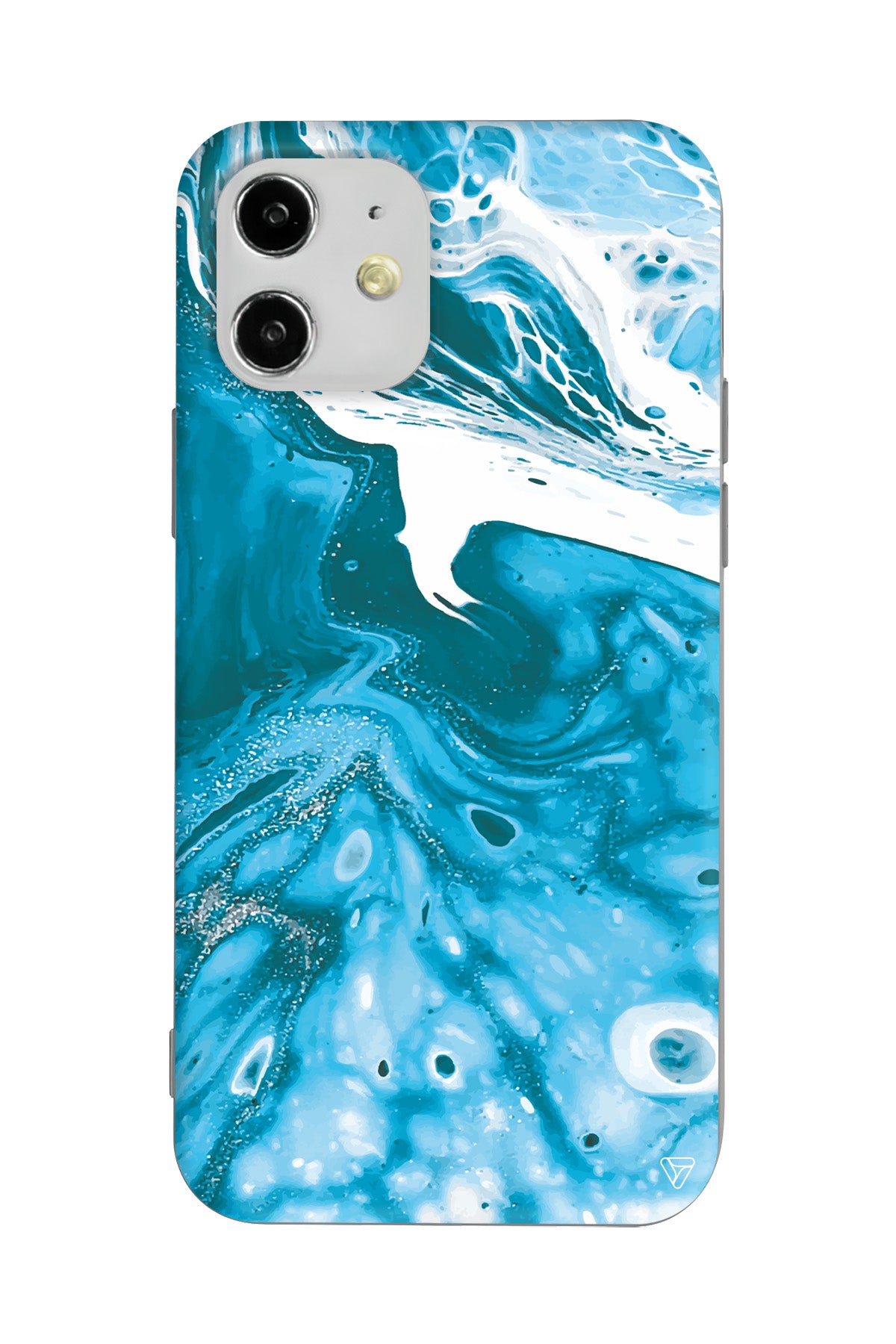 Mavi Kopuk 2 Lansman Model İçi Kadife Silikon Telefon Kılıfı