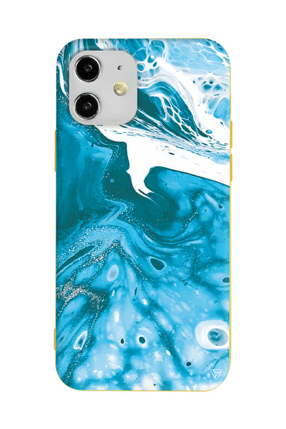 Mavi Kopuk 2 Lansman Model İçi Kadife Silikon Telefon Kılıfı