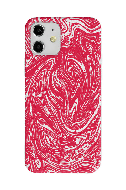 Kırmızı Akis Lansman Model İçi Kadife Silikon Telefon Kılıfı