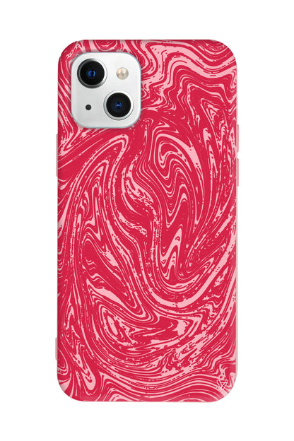 Kırmızı Akis Lansman Model İçi Kadife Silikon Telefon Kılıfı – Plus Serisine Özel