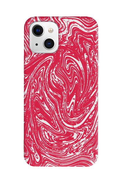 Kırmızı Akis Lansman Model İçi Kadife Silikon Telefon Kılıfı