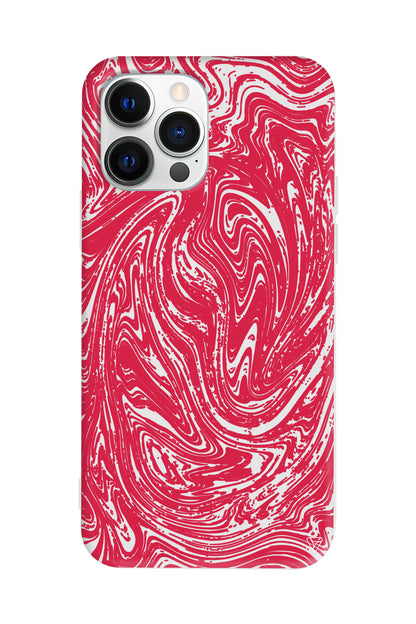 Kırmızı Akis Lansman Model İçi Kadife Silikon Telefon Kılıfı