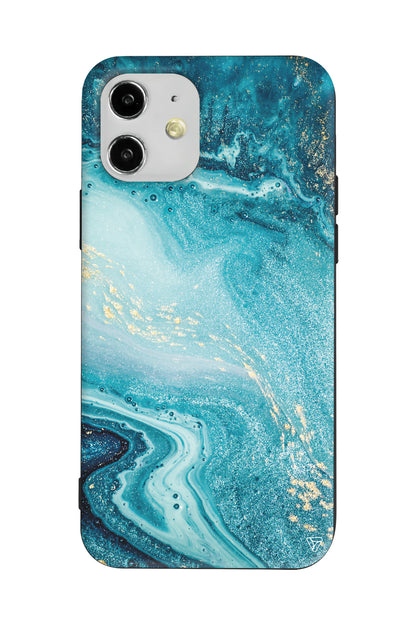 Mavi Yogunluk Lansman Model İçi Kadife Silikon Telefon Kılıfı