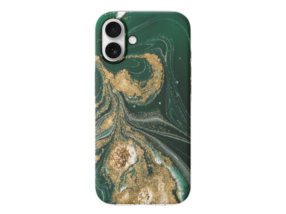 Yeşil Yogunluk Lansman Model İçi Kadife Silikon Telefon Kılıfı