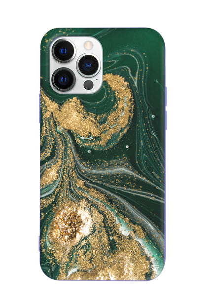 Yeşil Yogunluk Lansman Model İçi Kadife Silikon Telefon Kılıfı