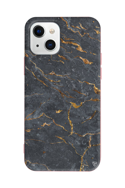 Gold ve Black Lansman Model İçi Kadife Silikon Telefon Kılıfı