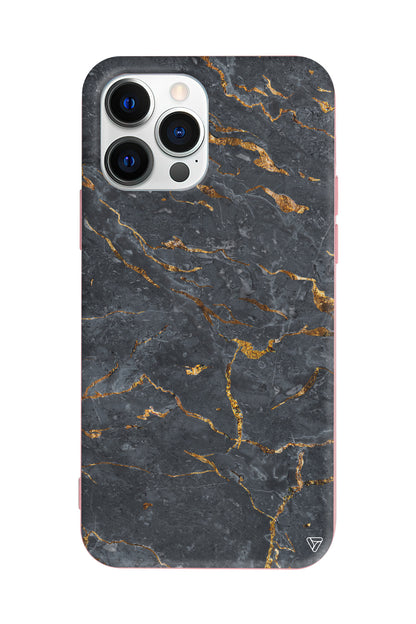 Gold ve Black Lansman Model İçi Kadife Silikon Telefon Kılıfı