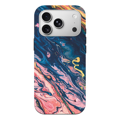 Yagli Boya Lansman Model İçi Kadife Silikon Telefon Kılıfı