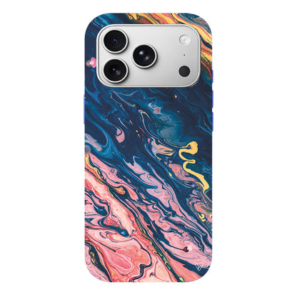 Yagli Boya Lansman Model İçi Kadife Silikon Telefon Kılıfı