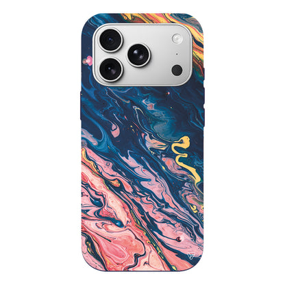 Yagli Boya Lansman Model İçi Kadife Silikon Telefon Kılıfı