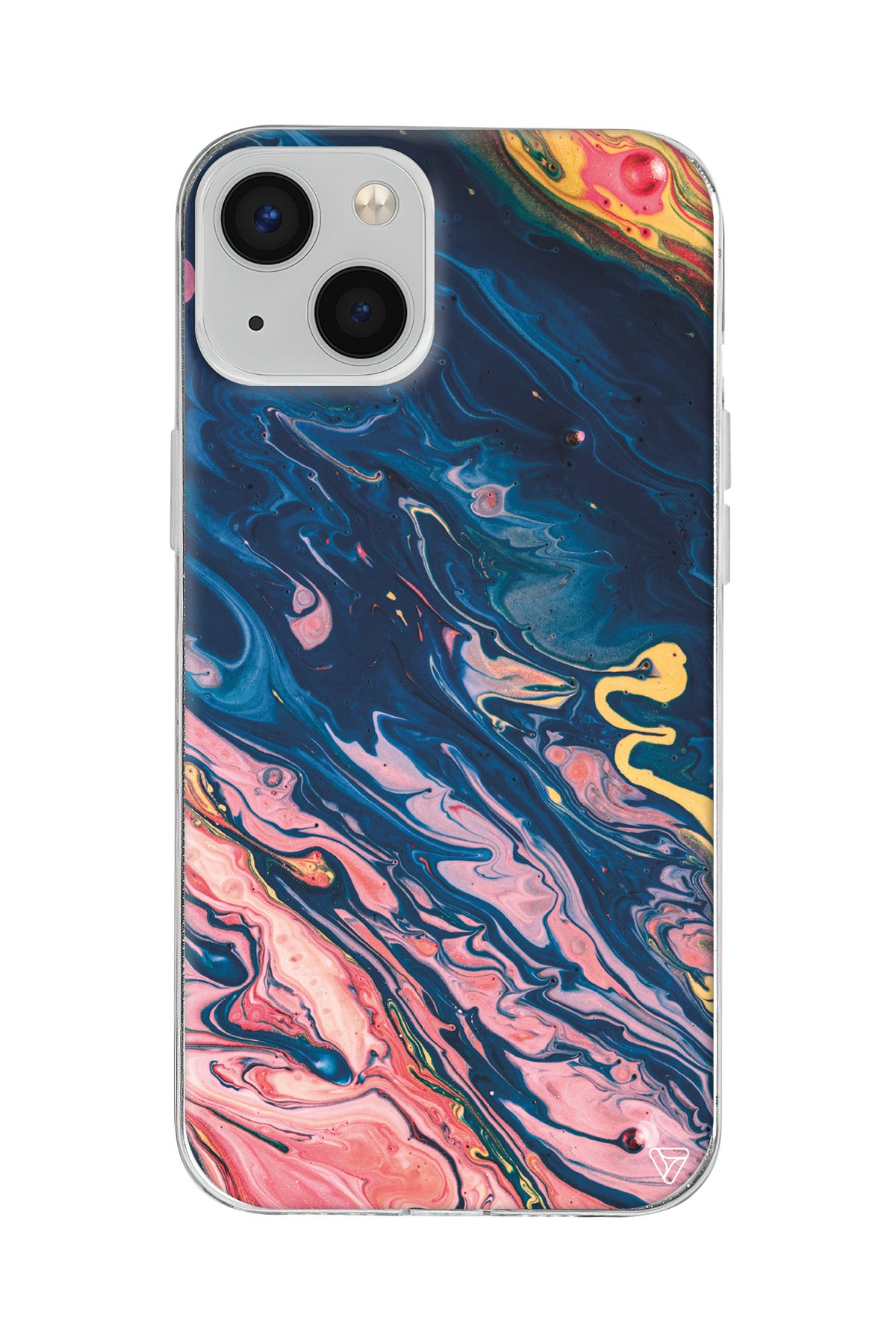 Yagli Boya Lansman Model İçi Kadife Silikon Telefon Kılıfı