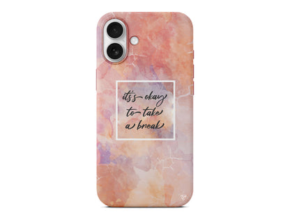 Take a Break Lansman Model İçi Kadife Silikon Telefon Kılıfı – Plus Serisine Özel