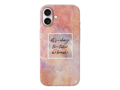 Take a Break Lansman Model İçi Kadife Silikon Telefon Kılıfı – Plus Serisine Özel