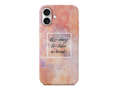 Take a Break Lansman Model İçi Kadife Silikon Telefon Kılıfı – Plus Serisine Özel